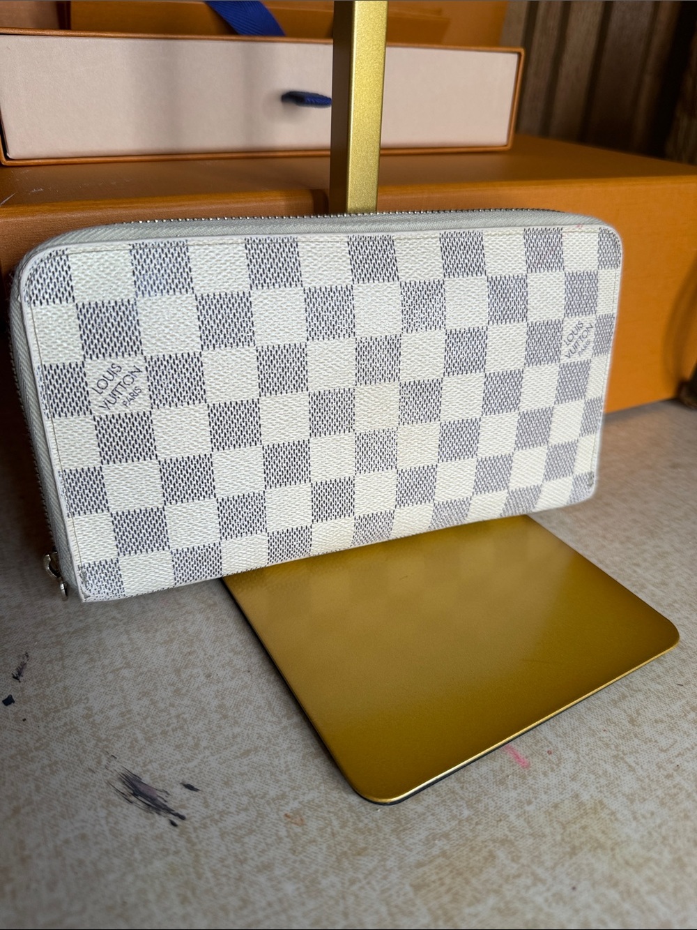 Louis Vuitton Damier Azur Zip Wallet Organizer - Picture 6 of 16